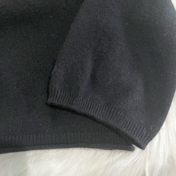 NEW Prive Cashmere Mini Exaggerated Cowl Neck 3/4 Sleeve Mini Dress Tunic S NWOT - Picture 11 of 16